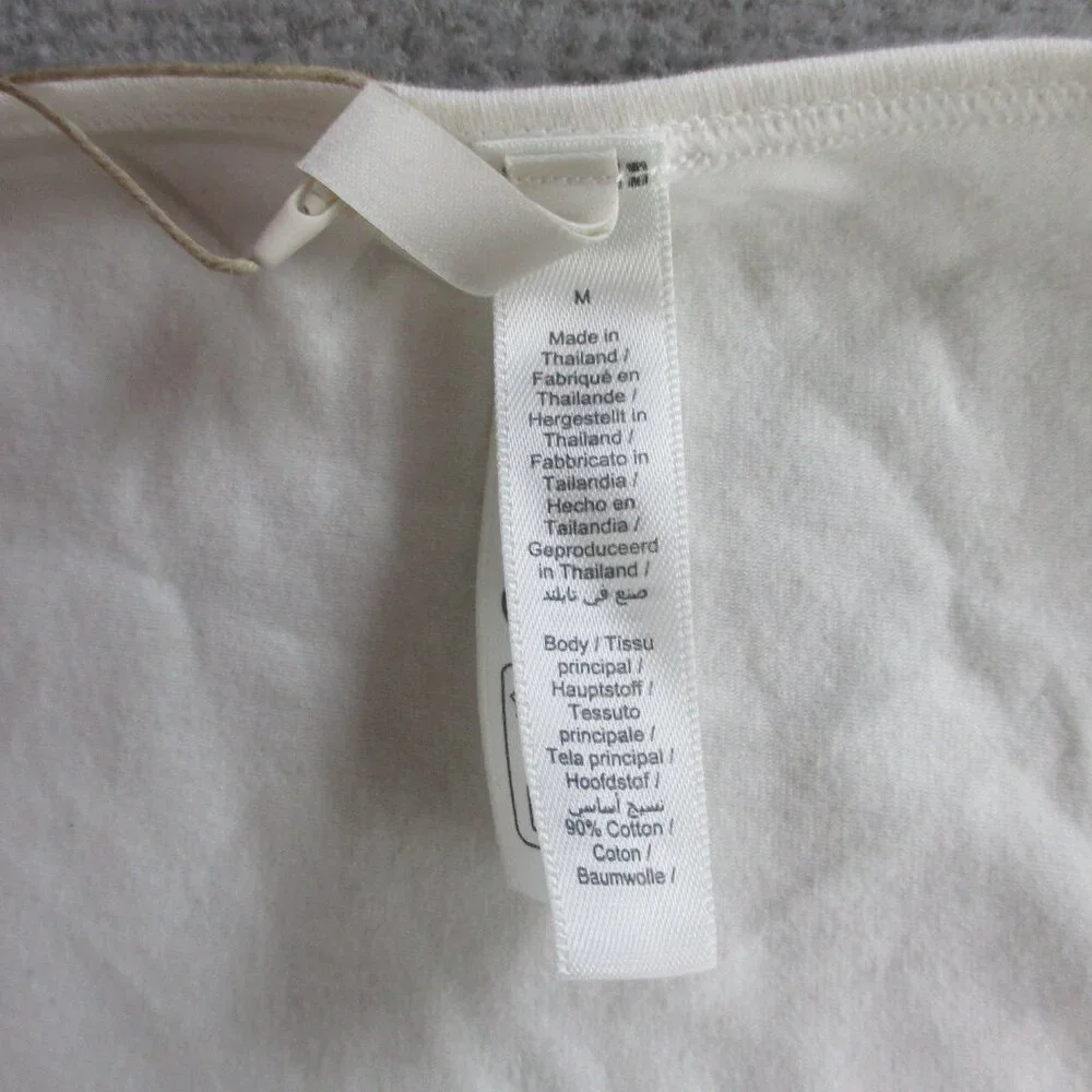 SKIMS Cotton Jersey Long Sleeve Scoop Neck T Shirt Womens Medium Marble Top NWT - Picture 5 of 9